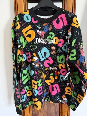 🏷️ New with tags Disneyland celebration embroidered sweatshirt black small